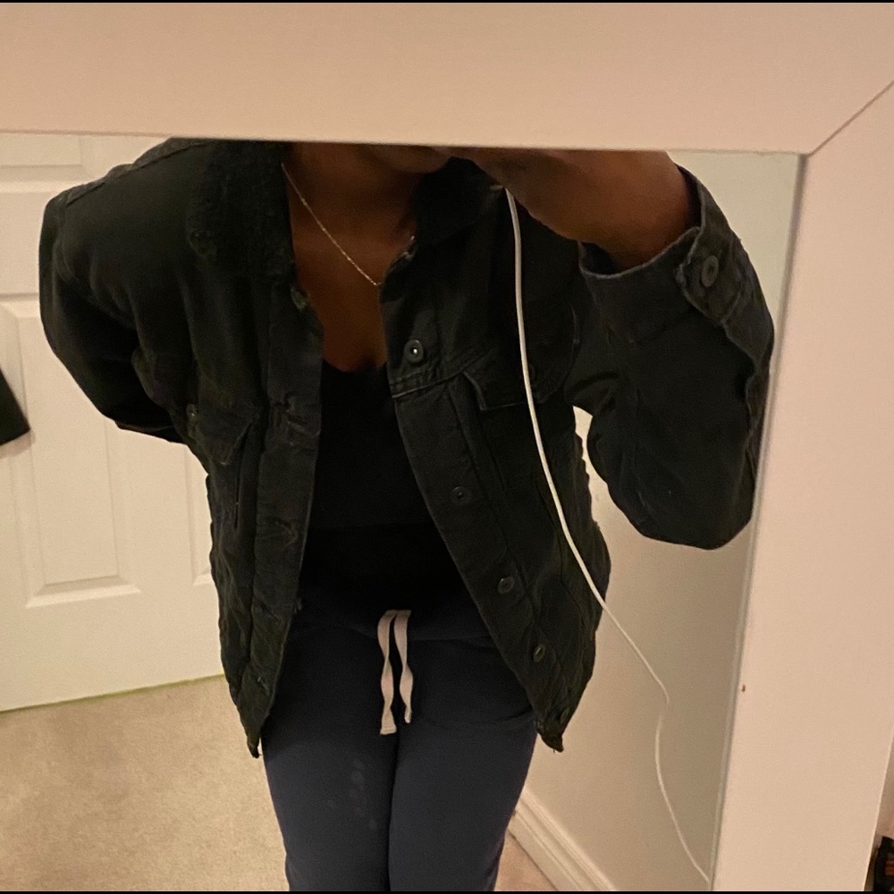 Zara Men Fluffy Denim Jean Jacket🧥